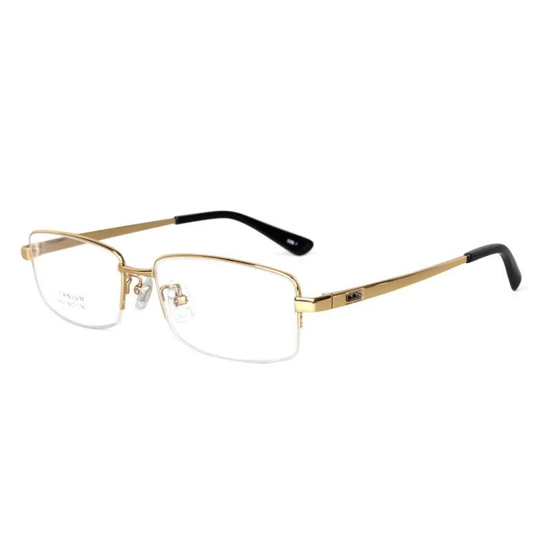 Chashma Men's Semi Rim Square Titanium Eyeglasses 8822