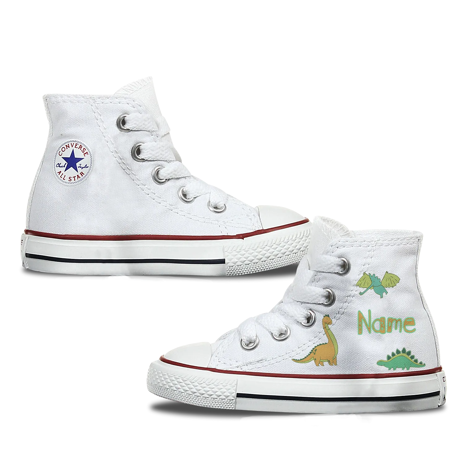 Dinosaur Kids Personalised Converse