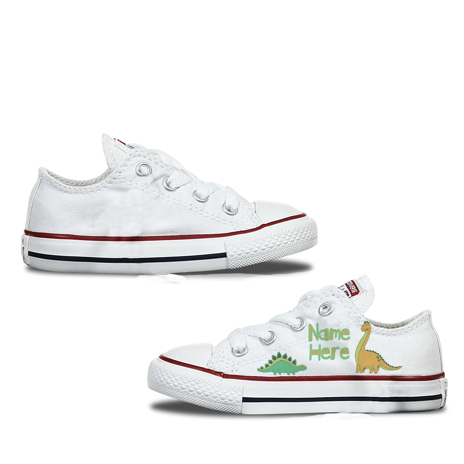 Dinosaur Kids Personalised Converse