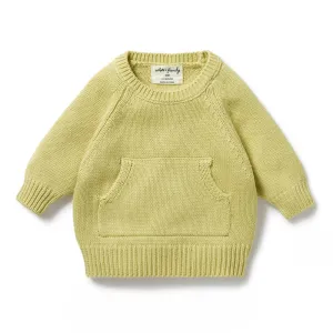 Endive Knitted Pocket Jumper