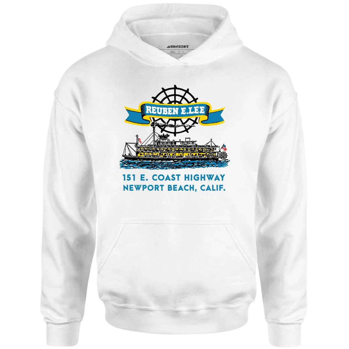 Reuben E. Lee - Newport Beach, CA - Vintage Restaurant - Unisex Hoodie