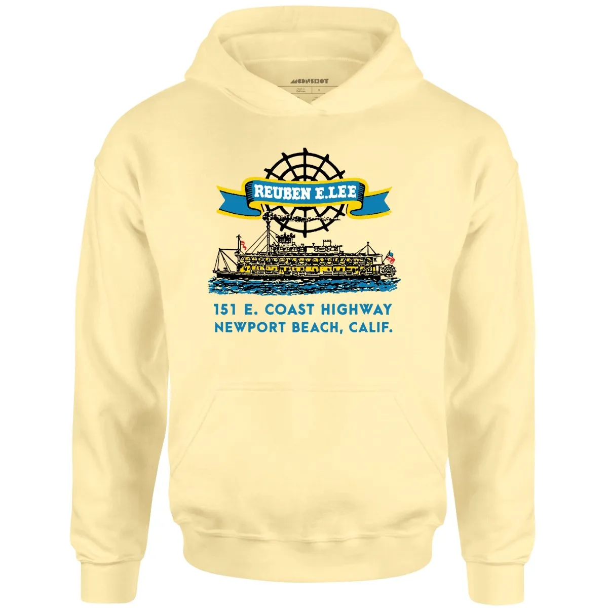 Reuben E. Lee - Newport Beach, CA - Vintage Restaurant - Unisex Hoodie