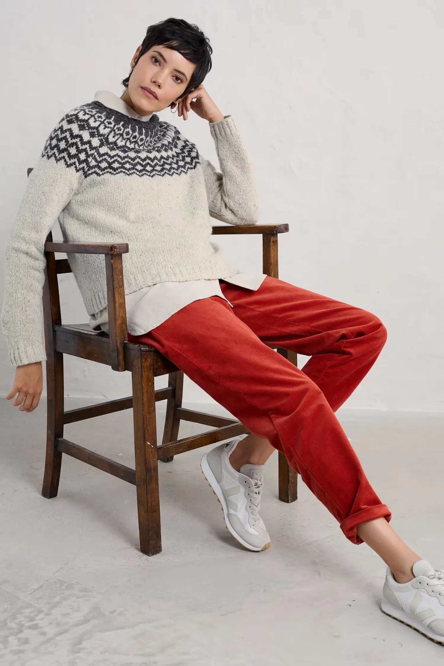 Seasalt Port Kinnis Fair Isle Merino-blend Jumper