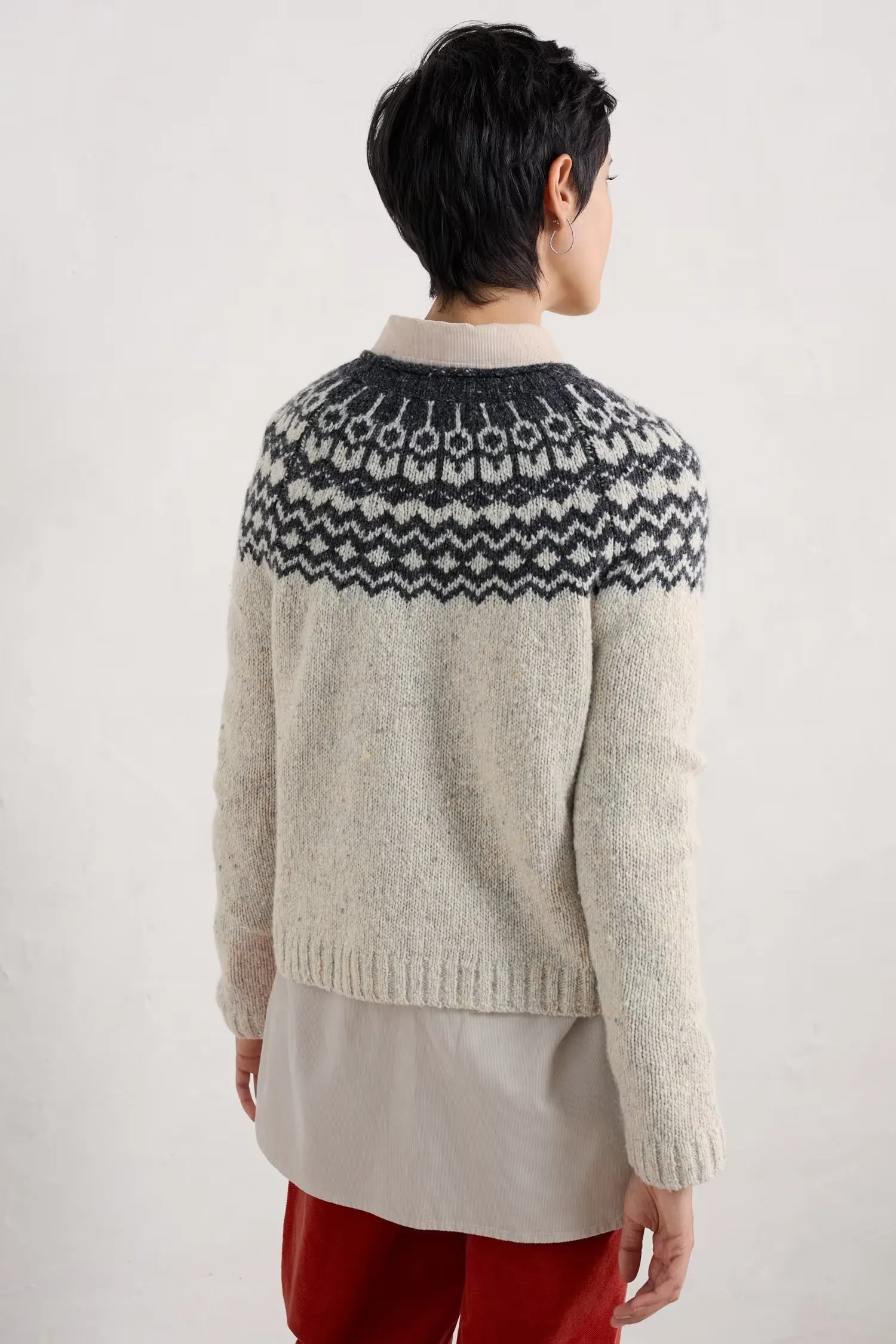 Seasalt Port Kinnis Fair Isle Merino-blend Jumper