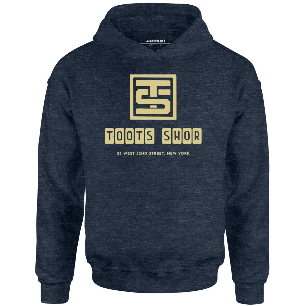 Toots Shor Logo - Manhattan, NY - Vintage Restaurant - Unisex Hoodie