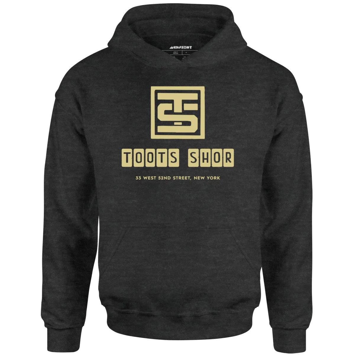 Toots Shor Logo - Manhattan, NY - Vintage Restaurant - Unisex Hoodie