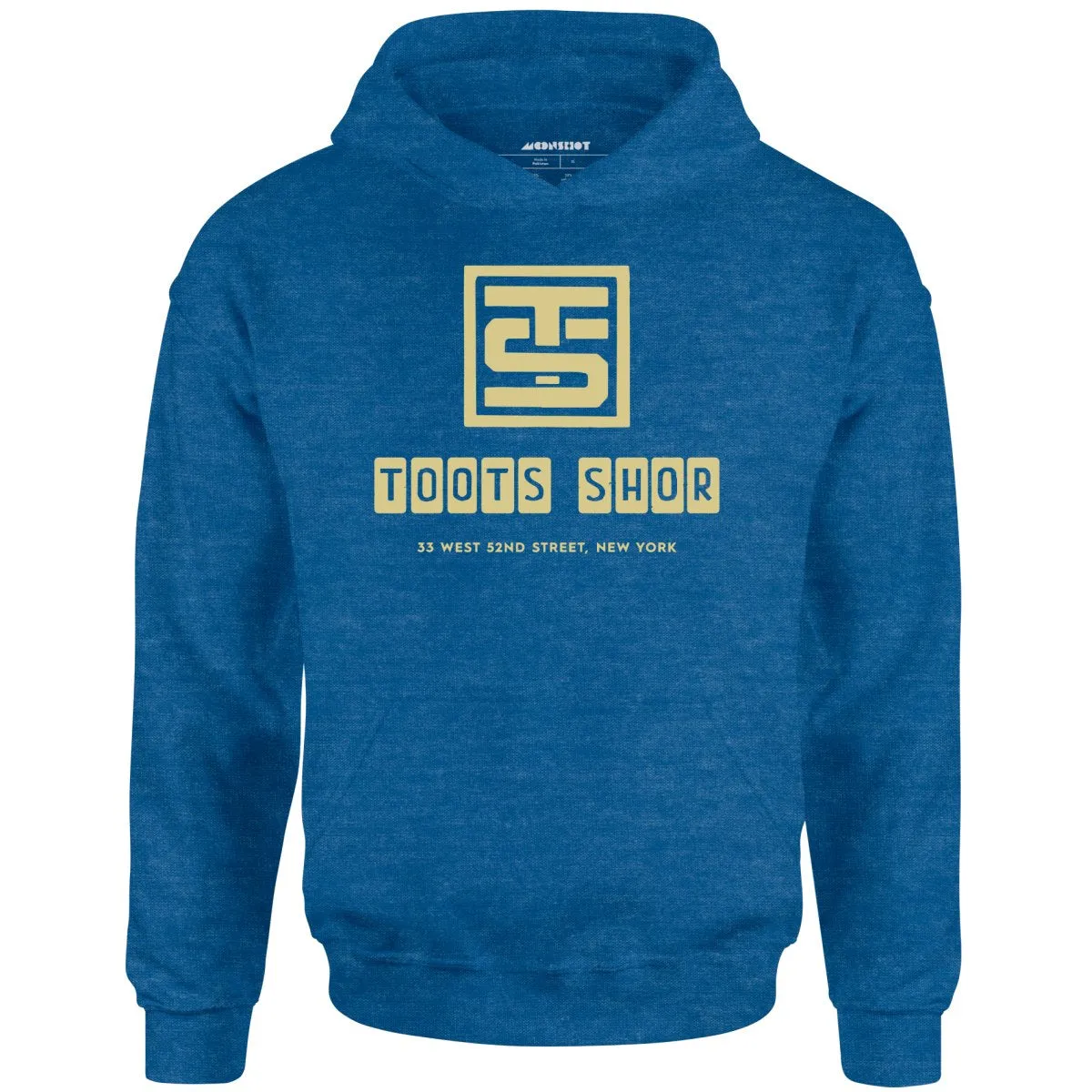Toots Shor Logo - Manhattan, NY - Vintage Restaurant - Unisex Hoodie
